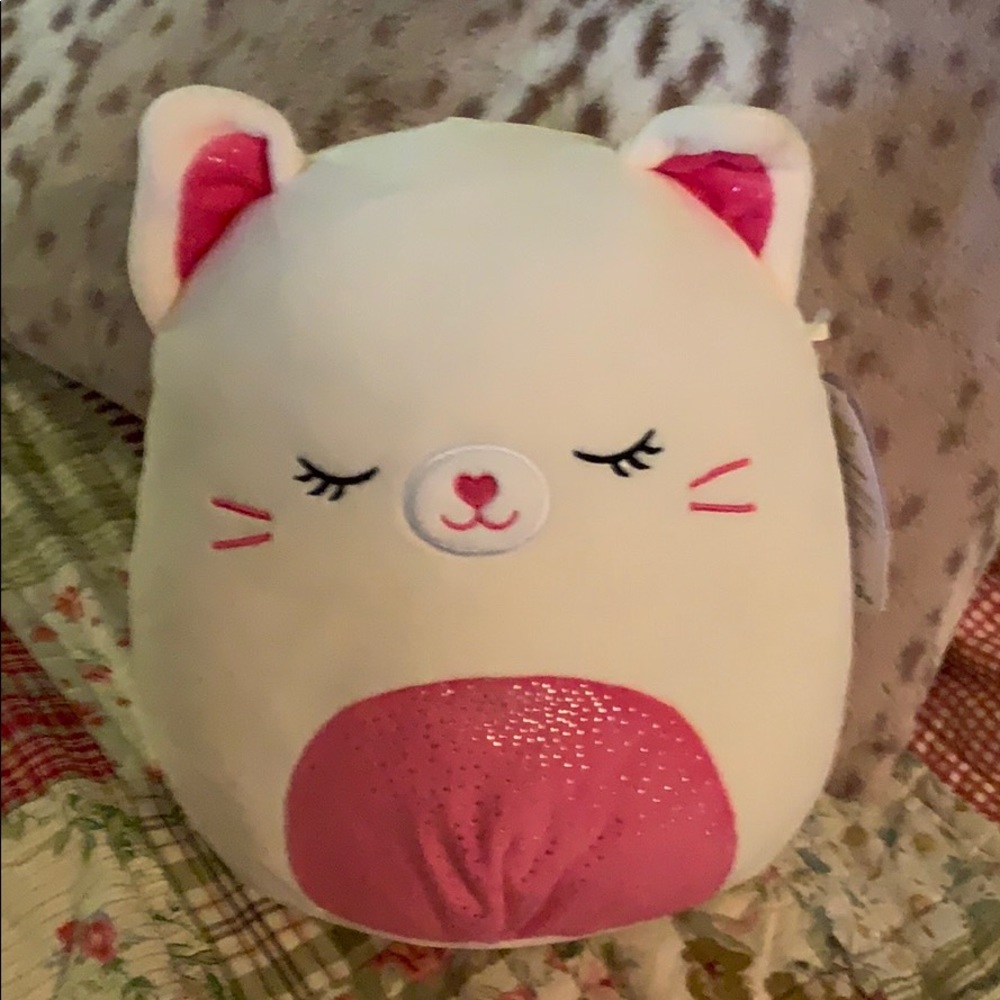 NWT KellyToy Squishmallows Carmen Cat 8” ❤️